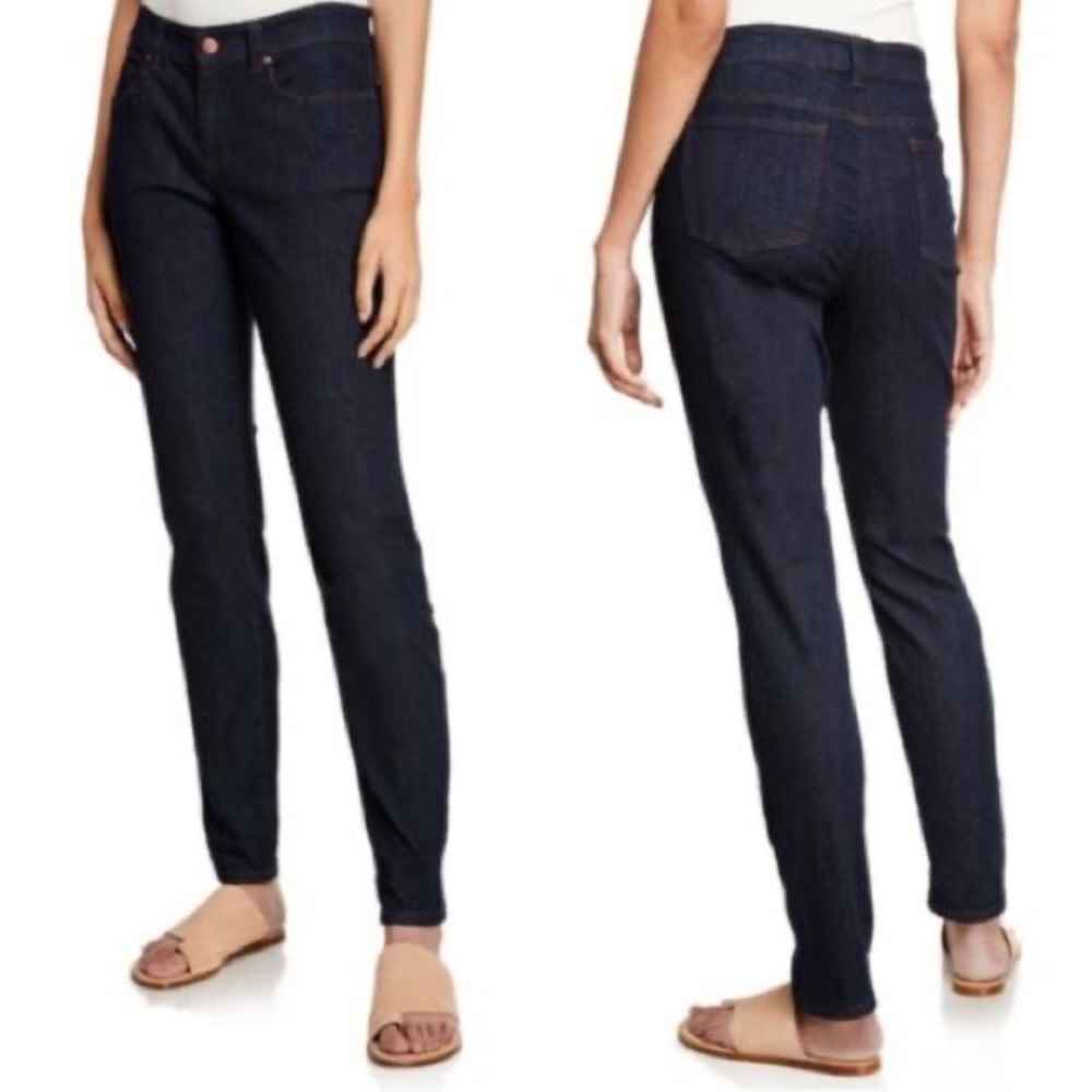 Eileen Fisher Dark Wash Skinny Jeans Sz 6